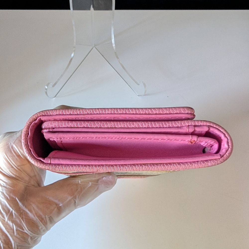 MCM Visetos Trifold Leather Long Wallet - Picture 5 of 11